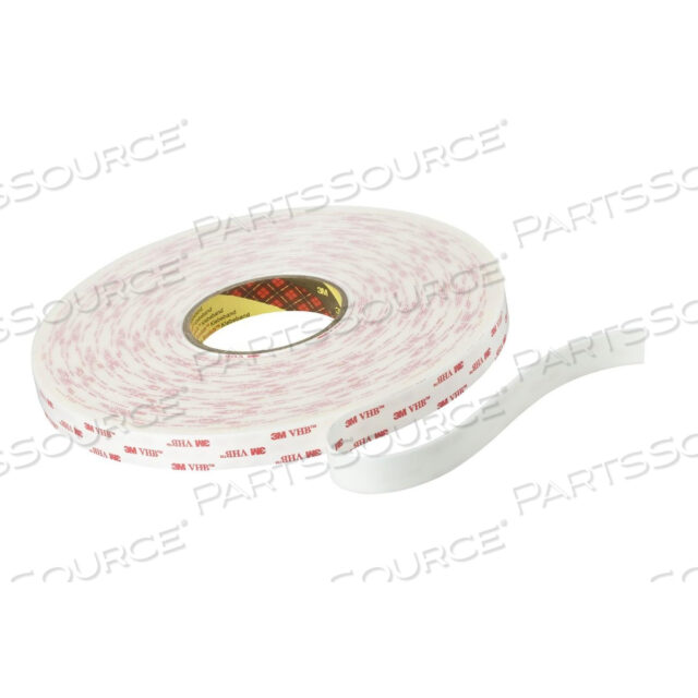 21200-43007 3M VHB TAPE 4932 WHITE,1/4X 36YD 25 MIL