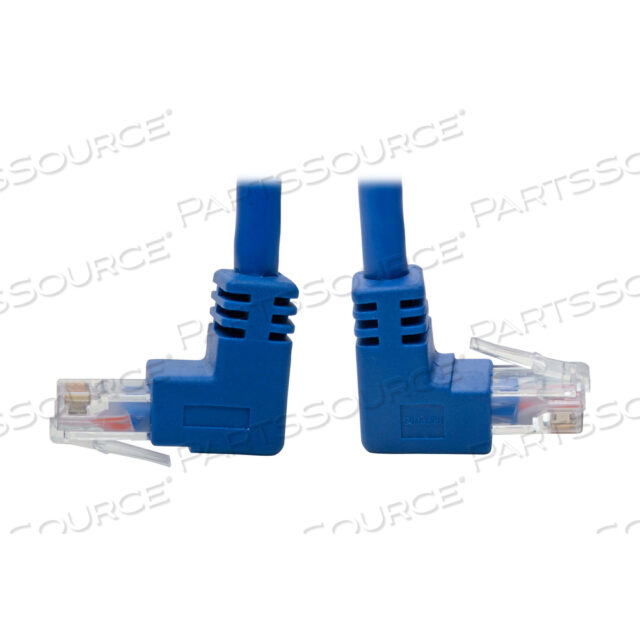 CAT6 PATCH CABLE UP-ANGLED / DOWN ANGLED UTP MOLDED M/M BLUE 3FT