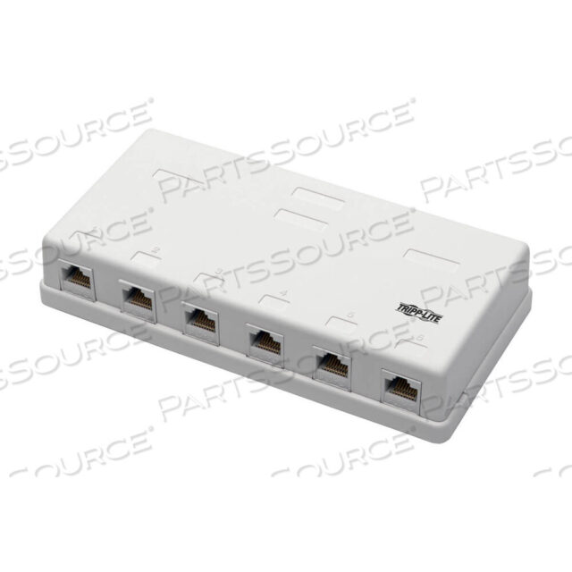 OEM#: N236-006-WHCAT6 SURFACE-MOUNT BOX 6-PORT UNSHIELDED 110 IDC PUNCHDOWN RJ45 by Tripp Lite