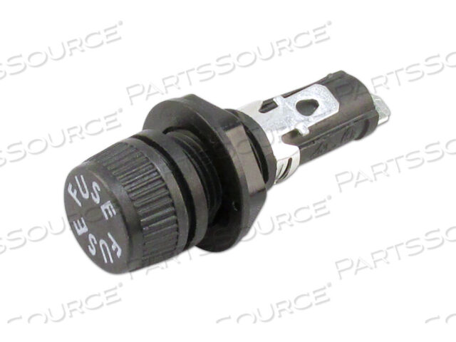 Replaces Tuttnauer 32409FUSE HOLDER, 0.5 IN MOUNTING HOLE DIA, 3/16 IN QUICK CONNECT/SOLDER TABS, 5 X 20 MM