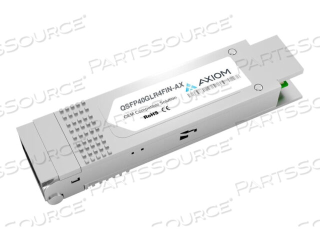 OEM#: QSFP40GLR4FIN-AXAXIOM 40GBASE-LR4 QSFP+ TRANSCEIVER - QSFP40GLR4FIN-AX by Axiom