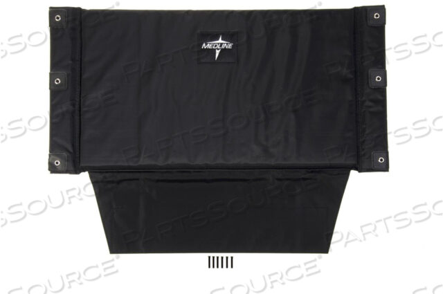 OEM#: WCA806926SH328 VINYL BACK UPHOLSTERY FOR SHUTTLE EXTRA-WIDE WHEELCHAIR - BLACK by Medline Industries, Inc.