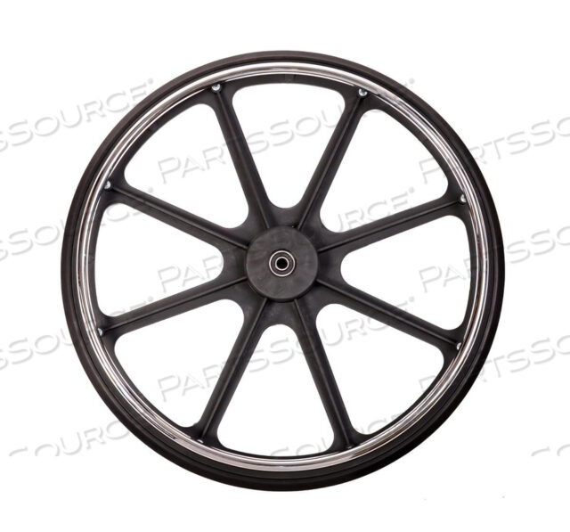 OEM#: WCA806948WHEELCHAIR REAR WHEEL ASSEMBLY - BLACK by Medline Industries, Inc.