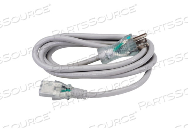 8FT 16 AWG NEMA 5 - 15P HOSPITAL GRADE GROUNDING PLUG POWER CORD