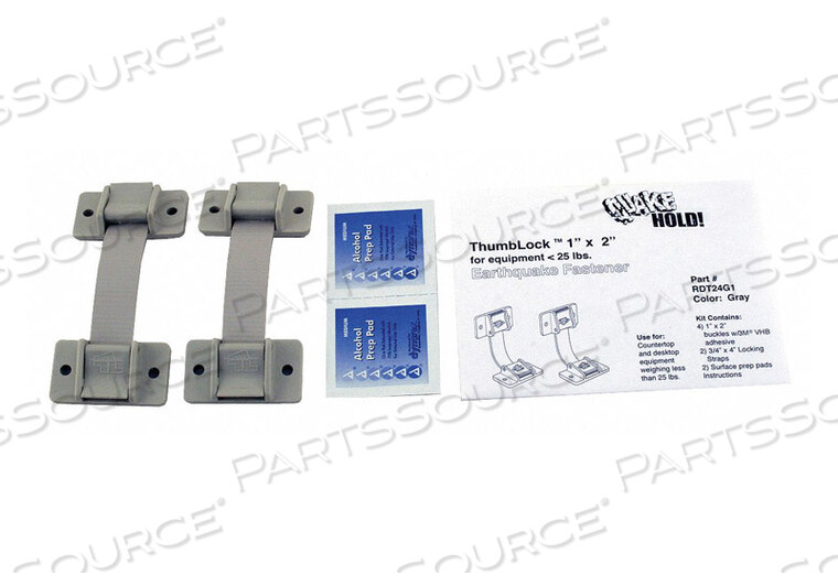 OEM#: RD.T2.4G.1EQUIPMENT FASTENER 25 LBS GRAY by QuakeHOLD!