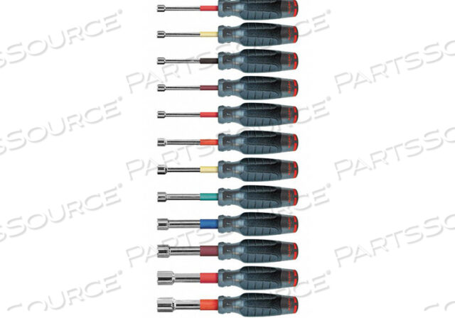 NUT DRIVER SET 12 PIECES METRIC HOLLOW