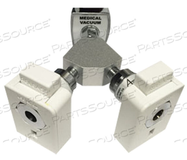 OEM#: YB-CO-CHUV-CHMY-BLOCK COUPLER, 1/8 IN FNPT, VACUUM, WHITE by Ohio Medical, LLC