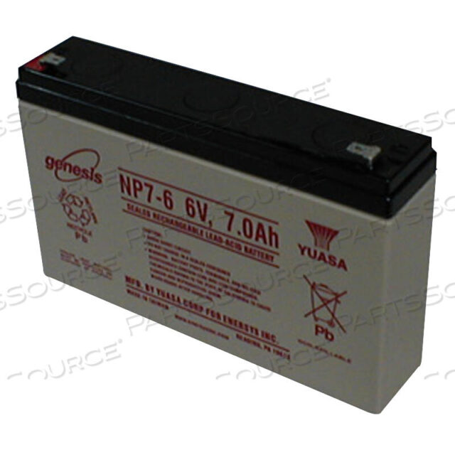 Replaces Criticare Technologies, Inc. 80518B001REPLACEMENT BATTERY, 7 AH, SEALED LEAD ACID, 6 V