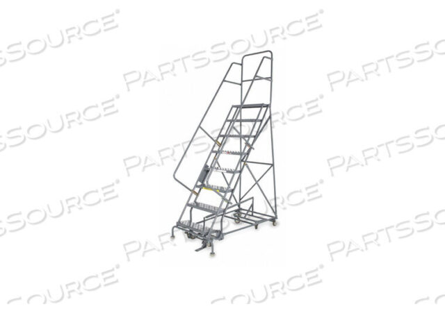 OEM#: KDED11124611 STEP STEEL EASY TURN ROLLING LADDER - STANDARD ANGLE by Tri-Arc