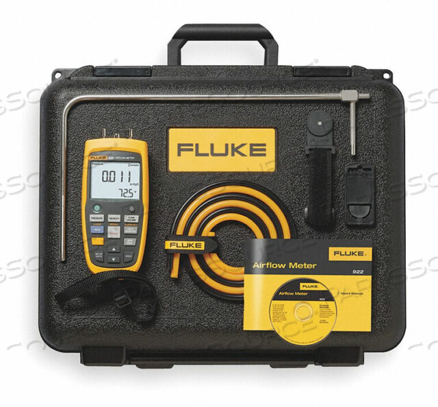 OEM#: FLUKE-922/KITHANDHELD MICROMANOMETER KIT 0 TO 16IN WC by Fluke Networks