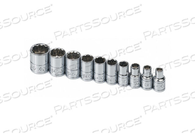 OEM#: 4946SOCKET SET SAE 1/4 IN DR 10 PC by SK Professional Tools