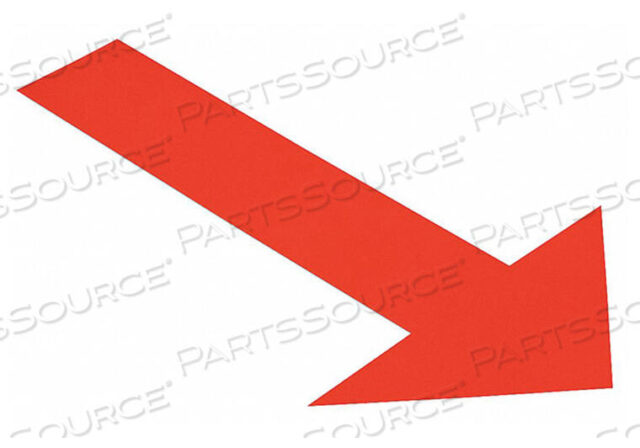OEM#: ARROW10RIND FLOOR TAPE MARKERS ARROW RED PK50 by Mighty Line