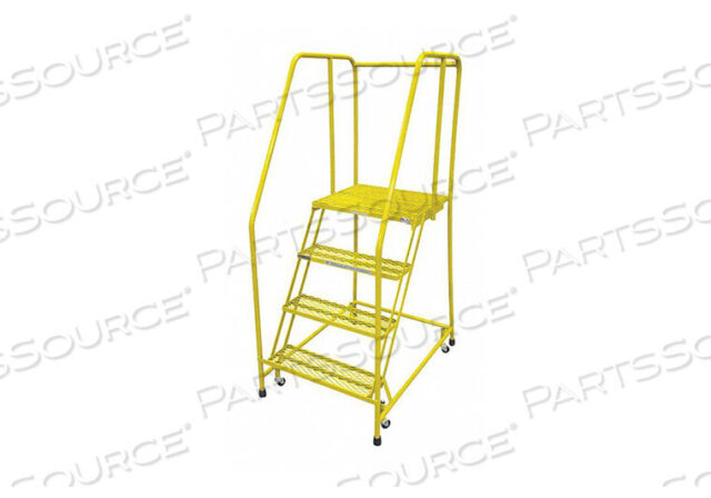 OEM#: 1004R2630A1E10B3C2P6ROLLING LADDER STEEL 70IN. H. YELLOW by Cotterman