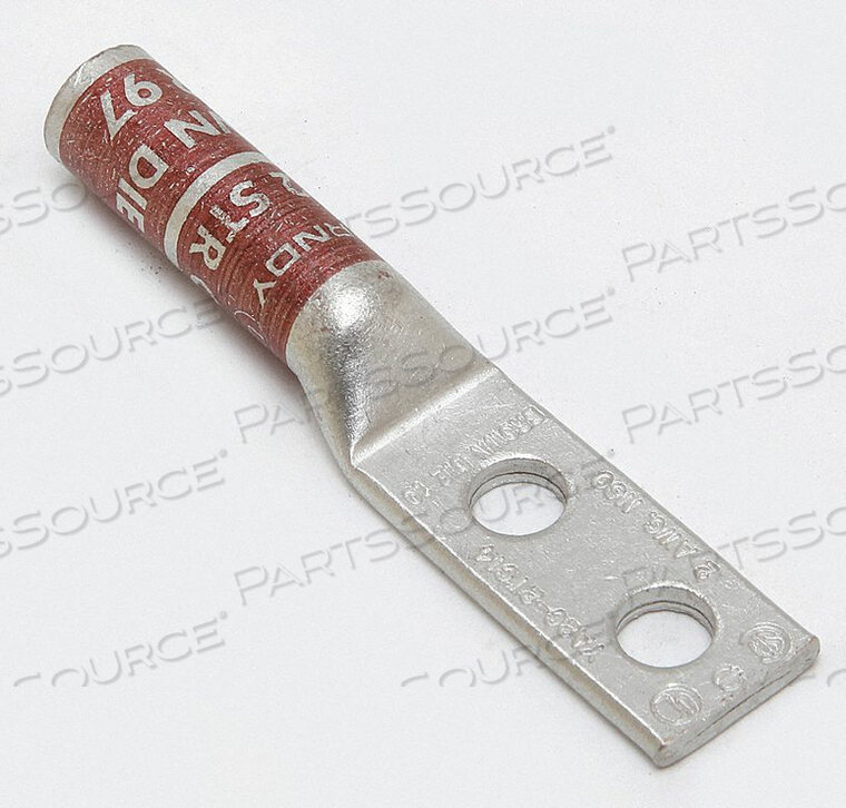 OEM#: YA2C2TC14TWO HOLE LUG COMPRESSION CONNECTOR 2 AWG by Burndy