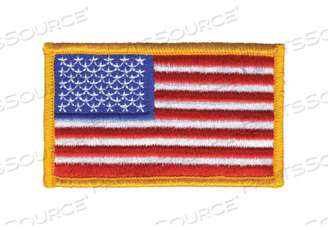 OEM#: 0003HPEMBROIDERED PATCH U.S. FLAG DARK GOLD by Heros Pride