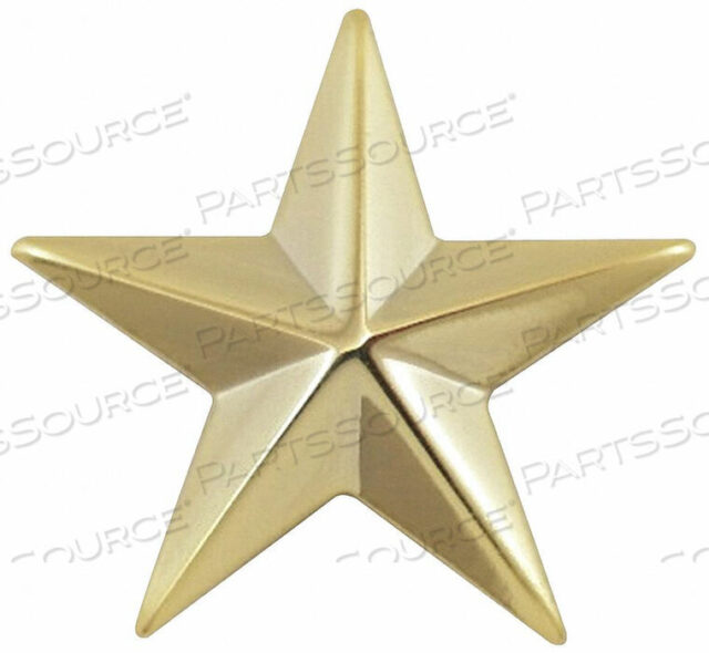 OEM#: 4490GMETAL RANK INSIGNIA ONE 5/8 STAR GOLD PR by Heros Pride