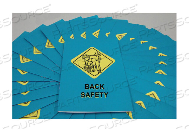 BOOK/BOOKLET BACK SFTY/ERGONOMICS PK15