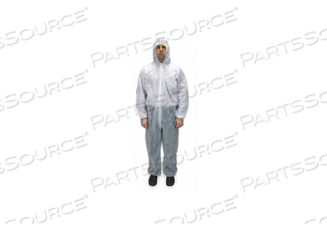 OEM#: 2KTN5D2177 HOODED COVERALL ELASTIC WHITE 4XL PK25 by Condor