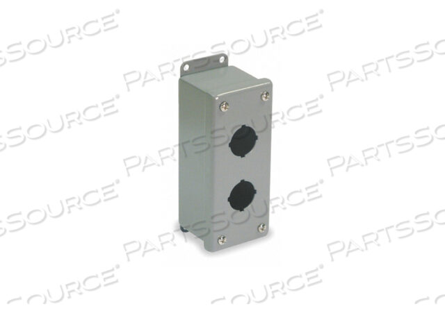 OEM#: PSL2PUSHBUTTON ENCLOSURE 30MM 2 HOLES STEEL by Hubbell Power Systems