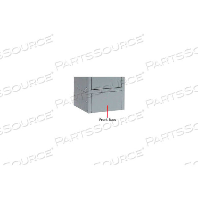 OEM#: FB-12-MGYSTEEL LOCKER FRONT BASE - FOR LOCKERS WITH 6H LEGS MEDIUM GREY by Tennsco Corp.