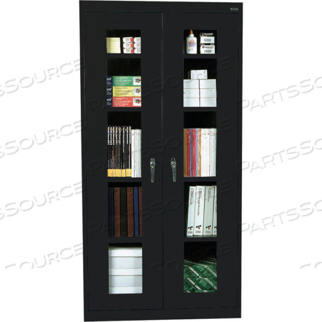 CLEAR VIEW STORAGE CABINET CA4V361272 -36X12X72, BLACK