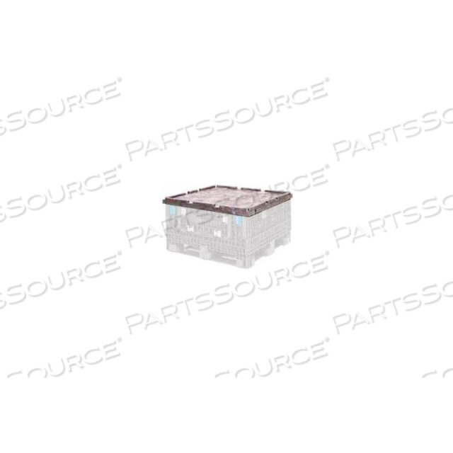 ORBIS CKD4845 BULKPAK FOLDING BULK SHIPPING CONTAINER LID - 48L X 45W BLACK