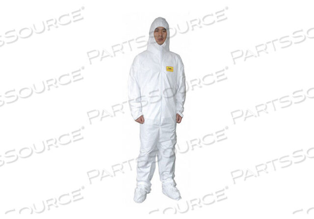 OEM#: 30C583HOODED COVERALL SKID-RES BOOTS 4XL PK25 by Condor