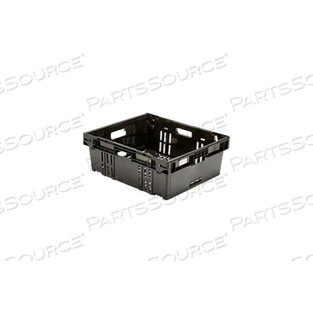 ORBIS PLASTIC STACK AND NEST 3-POSITION PLASTIC BAIL CONTAINER, 24X20X8.6