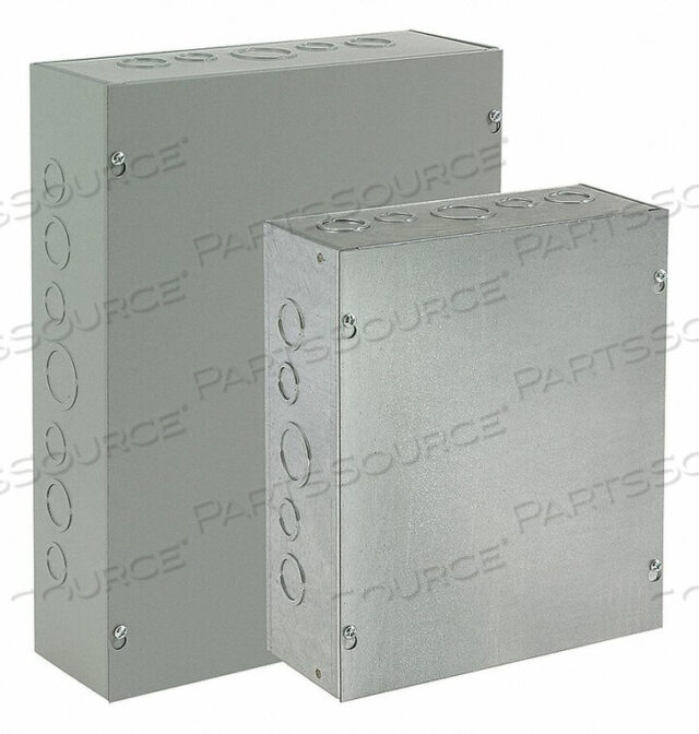 OEM#: ASE12X12X4BOX, PULL / JUNCTION, PAINTED STEEL, WITH KOS, 12 IN. X 12 IN. X 4 IN. by Hoffman
