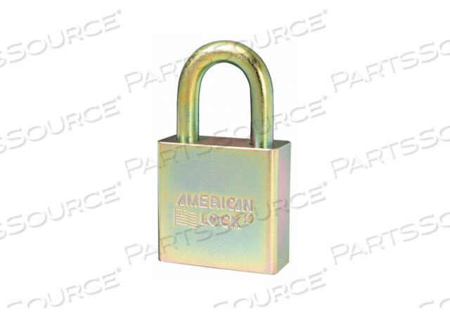 OEM#: A5200GLNKAS6KEYED PADLOCK 3/4 IN RECTANGLE GOLD PK6 by Master Lock