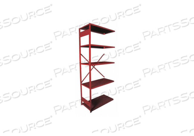 OEM#: 663Y5A-RDMETAL SHELVING STEEL CHERRY RED 18 GA. by Equipto