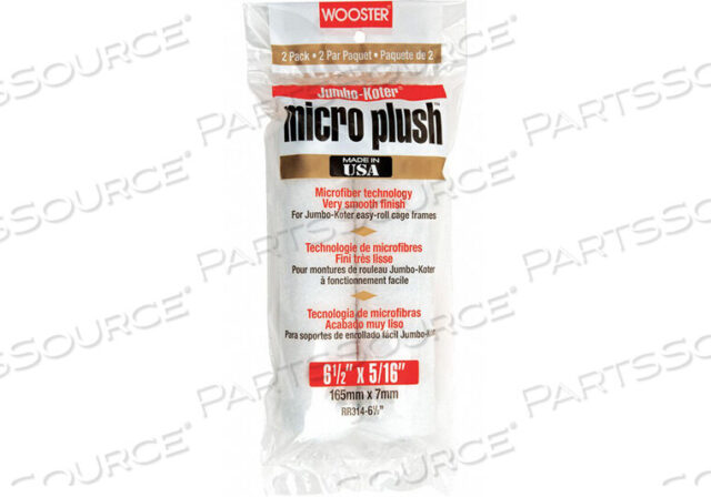 OEM#: RR314-6-1/2MINI PAINT ROLLERS 6-1/2 5/16 NAP PK2 by Wooster