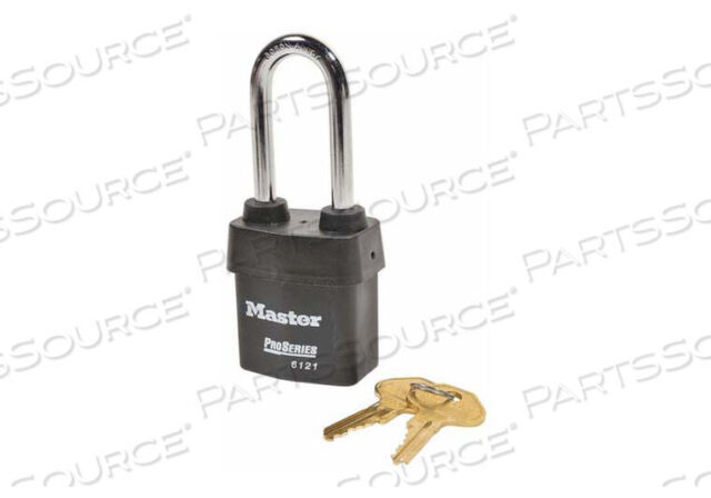 OEM#: 6121KALJ10G010KEYED PADLOCK 7/8 IN RECTANGLE BLACK by Master Lock