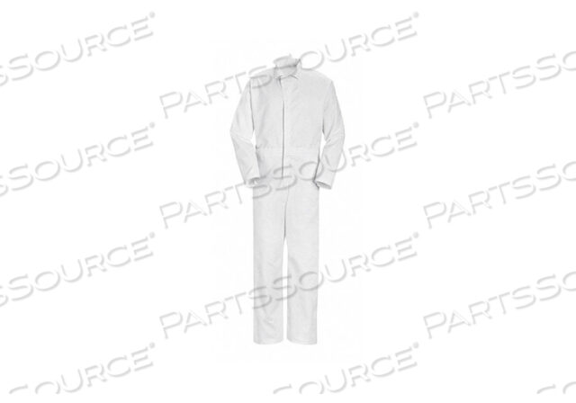 WHITE COVERALL-NO BREAST POCKET