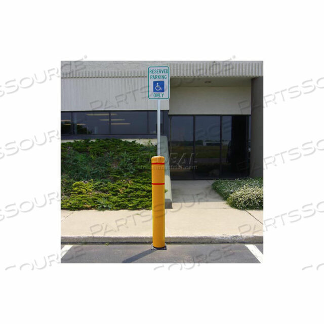OEM#: B52/8-A-Y/R52H WITH 8H SIGN POST - ASPHALT INSTALLATION - YELLOW COVER/RED TAPES by Flexpost, Inc.