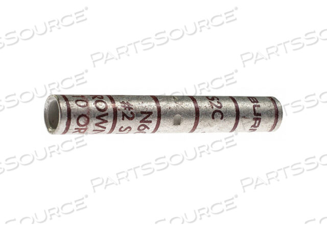 OEM#: YS2CBUTT SPLICE, COMPRESSION, CU, 35KV, LONG BARREL, 2 AWG by Burndy