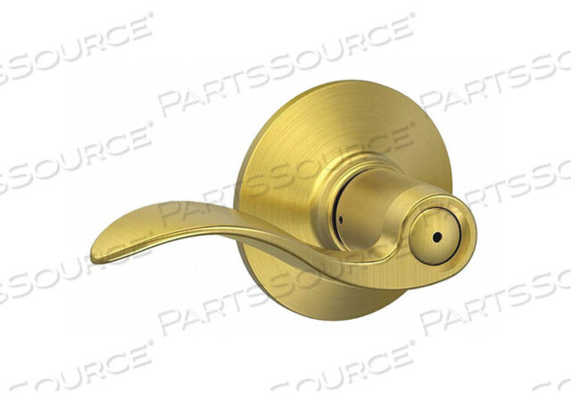 OEM#: F40 ACC 608DOOR LEVER LOCKSET SATIN BRASS PRIVACY by Schlage Lock