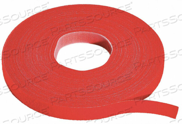 OEM#: W-75-1RL-RDHOOK/LOOP CBLE 75 FT.X0.50IN. RED by Rip-Tie