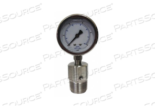 OEM#: KC301L25200/DSF14-MPRESSURE GAUGE 1 IN MNPT 0 TO 200 PSI by Kodiak Controls