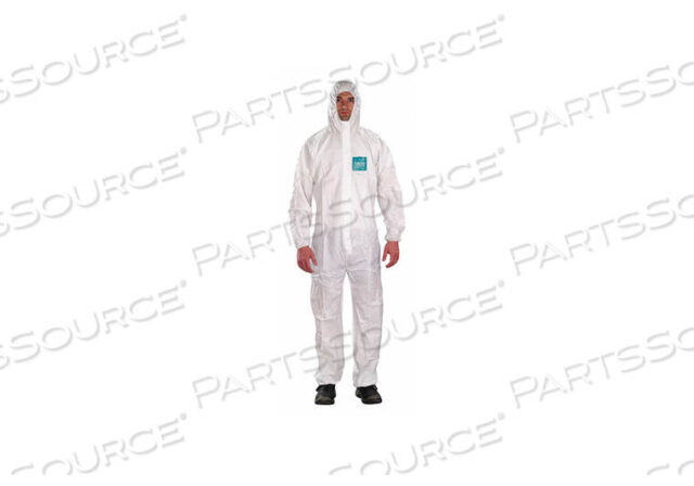 OEM#: WH18-B-92-103-05J4506 COLLARED COVERALL ELASTIC WHITE XL PK25 by Ansell Healthcare