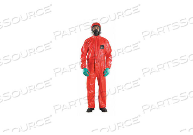 OEM#: RD96-T-92-111-05HOODED COVERALL ELASTIC RED XL PK20 by Ansell Healthcare