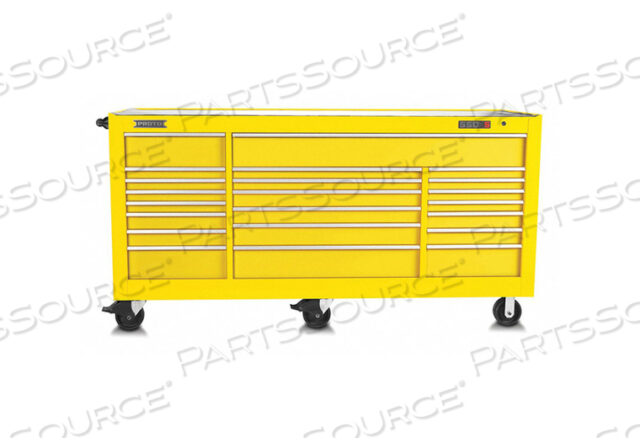 J4790 ROLLING CABINET YELLOW 46-3/8 H 22DRAWER