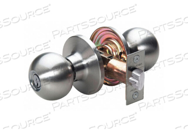 OEM#: BA0115KA4SKNOB LOCKSET BALL STYLE SATIN NICKEL by Master Lock
