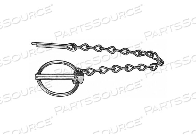 OEM#: WWG-LPCZ-437-1343ALYNCH PIN 1-63/64 IN L WITH CHAIN PK5 by ITW