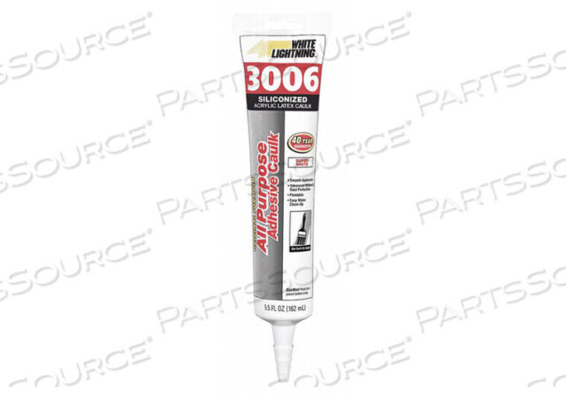 OEM#: W12AF0005CAULK HYBRID 5.5 OZ TUBE 35G/L VOC by White Lightning