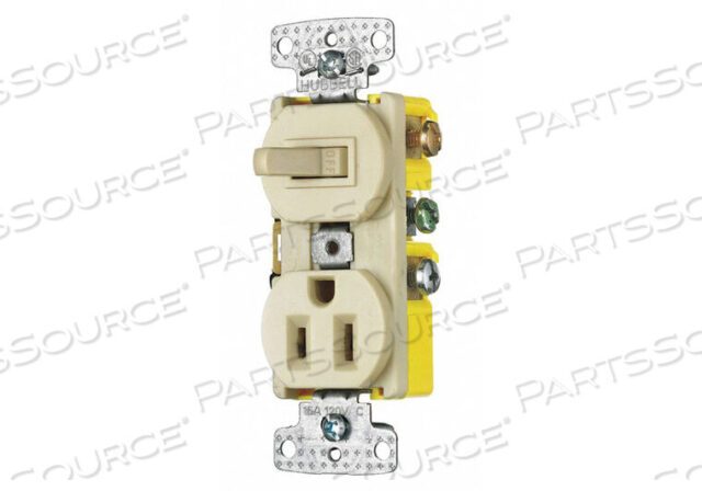 OEM#: RC108ICOMBINATION DEVICE IVORY 120VAC/125VDC by Hubbell Power Systems