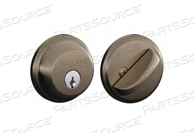 OEM#: B60N 620DEADBOLT ANTIQUE PEWTER KEYED DIFFERENT by Schlage Lock