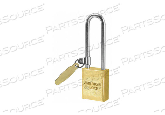 OEM#: A42TAGKEYED PADLOCK 3/4 IN RECTANGLE GOLD by Master Lock