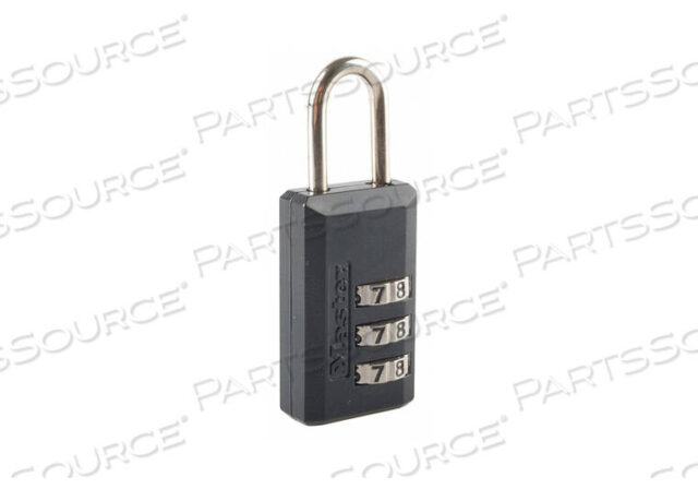 OEM#: 646DLUGGAGE PADLOCK 1 1/2 IN RECTANGLE BLACK by Master Lock