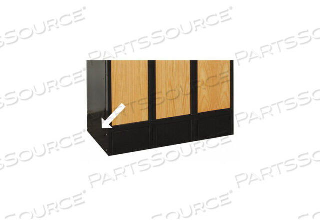 OEM#: KCSB18MELOCKER END BASE D 18 IN H 6 IN BLACK by Hallowell